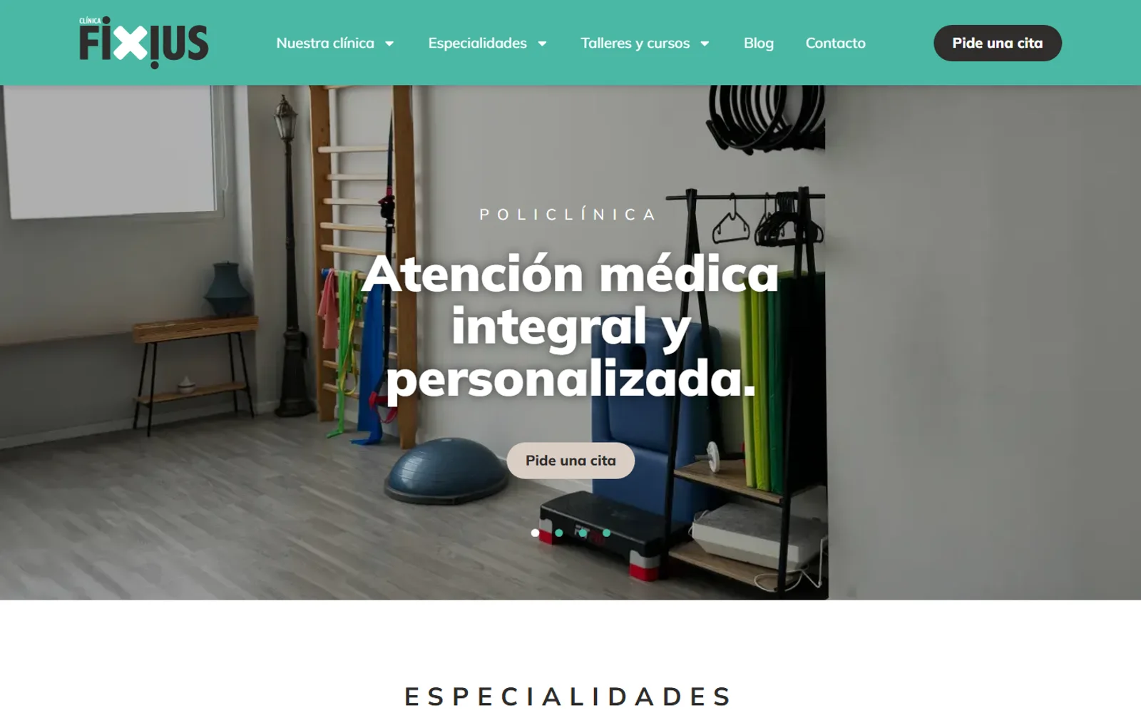 Vista del proyecto Clínica Fixius