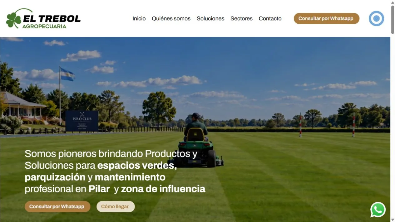 Vista del proyecto El Trébol Agropecuaria